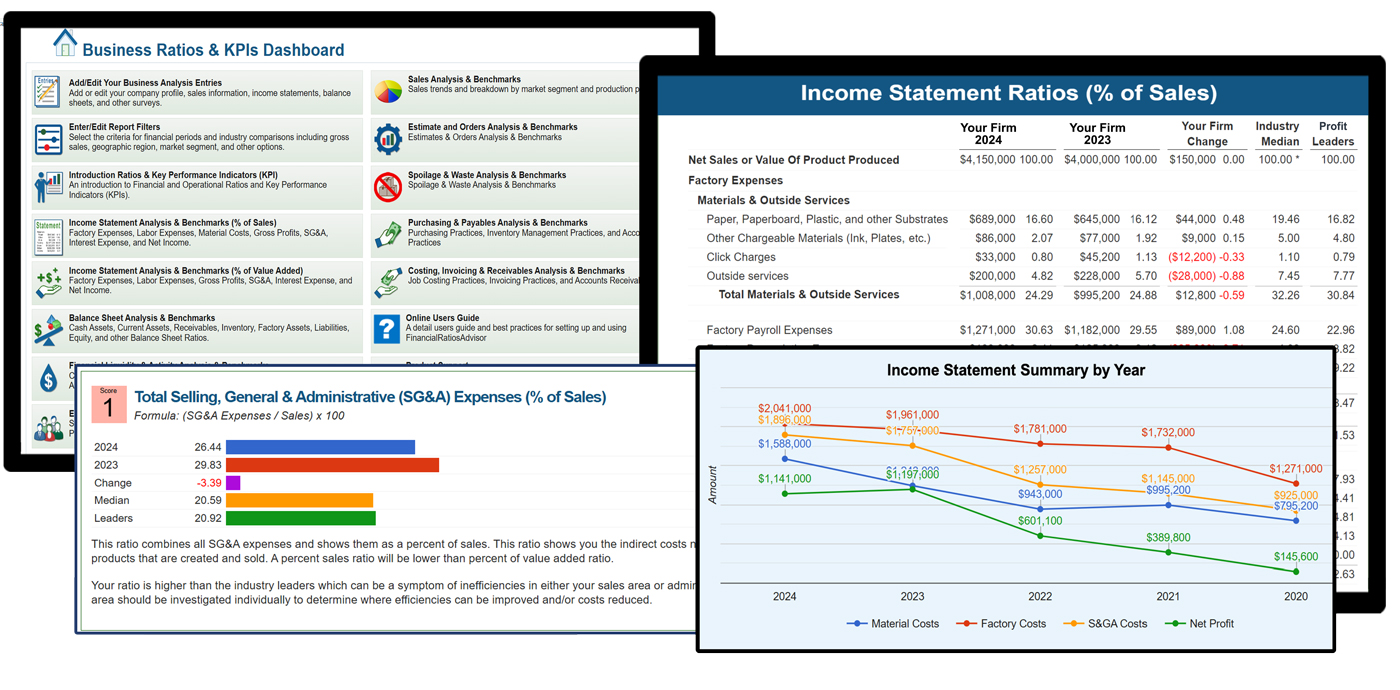 Print Business Advisor Screen Shots